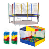 Kit Pula Pula 3,05m + Piscina 1,50m C 1000 Bolinhas Nacional