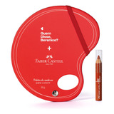 Kit Qdb E Faber-castell: Lápis Jumbo 3 Em 1 Damasco 1,2g + P
