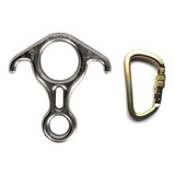 Kit R11 Rapel Freio 8 Resg. Mosquetão Aço Alpenpass Usclimb
