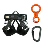 Kit R33 Rapel Conforto - Cadeirinha Freio 8 E Mosquetão