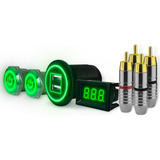 Kit Rack Móvel (2 Botões Power, Mini Voltímetro, Tomada Usb)