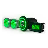 Kit Rack Móvel (2 Botões Power, Mini Voltímetro, Tomada Usb)