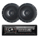 Kit Radio Jbl 150w Mp3 Bluetooth + Alto Falante Bomber 6 Pol