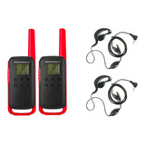 Kit Radio Walk Talk Motorola Talkabout T210 + Headset P1 Ptt