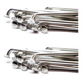 Kit Raio Inox Titan Fan 125-150-160 Diant+tras 4,0mm Bace