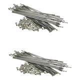 Kit Raio Inox Titan Fan 125-150-160 Diant+tras 4,0mm Bace