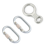 Kit Rapel Alp015 Aço 1 Freio 8 100kn E 2 Mosquetão 25kn