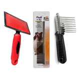 Kit Rasqueadeira Profissional Pente Desembolador Savana Pet
