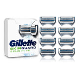 Kit Recarga Aparelho Gillette Skinguard Sensitive 8 Unidades