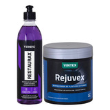 Kit Rejuvex E Restaurax 500ml Renovadores De Plástico Vonixx