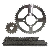 Kit Relação Pinhao Coroa Xtz125 2013 2014 Aço 1045
