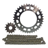 Kit Relação Pnhao Coroa Ys 250 Fazer 2010 2011 Aço 1045