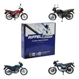 Kit Relação Riffel Cg 125 Titan 2000 A 2008 Titanium Aço1045