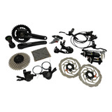 Kit Relação Shimano Alivio M3100 2x9v 18v 36/22d Completo
