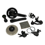 Kit Relação Shimano Alivio M3100 Duplo 2x9v 36d Integrado 