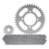Kit Relação Transmissão Sundown Max 125 Aço 1045 Velth