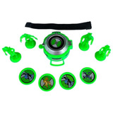 Kit Relógio Ben 10 Omnitrix Lançador De Disco Envio Já!