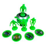 Kit Relógio Ben 10 Omnitrix Lançador De Disco Envio Já!