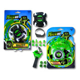 Kit Relógio Ben 10 Omnitrix Lançador De Discos Sons E Luzes