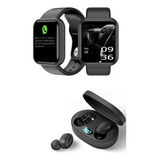 Kit Relógio Smart Digital D20 + Fone De Ouvido E6s Sem Fio