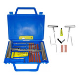 Kit Remendo Metal Reparo Macarrão Pneu Carro Moto C/ Maleta