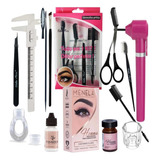 Kit Rena Menela Sobrancelha Designer Pincel Paquímetro Anel