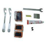 Kit Reparo De Pneu Bike 12 Peça Bicicleta Remendo Cola Chave