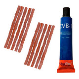 Kit Reparo P/ Pneus Sem Câmara Macarrão - 10 Refils + Cola
