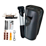 Kit Reparo Pneu Bike E Chaves P/ Bicicleta Bomba De Ar Mtb