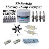 Kit Revisão Motor Mercury 150 Hp 4t Oleo Filtro Rotor Anodos