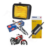 Kit Revisão Titan Fan 160 Filtro Ar Combustível Vela Iridium
