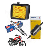 Kit Revisão Titan Fan 160 Filtro Ar Combustível Vela Iridium