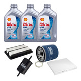 Kit Revisão Troca Óleo Shell + Filtros Hb20 1.0 2018 2019