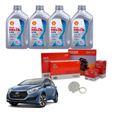 Kit Revisão Troca Óleo Shell + Filtros Hb20s 1.6 2014 2015