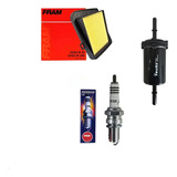 Kit Revisão Vela Iridium E Filtro Óleo Ar Titan 160 Fan 160