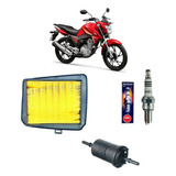 Kit Revisão Vela Iridium E Filtro Titan 160 / Fan 160 /start