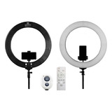 Kit Ring Light Pro 048a + Bolsa + Tripé Rl 18p 80w Tomate Nf