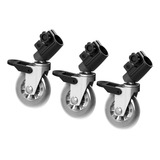Kit Roda Para Tripé/ Rodízios Para Tripé/ Roda 75mm - 7,5cm