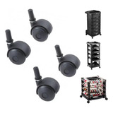Kit Rodinhas Rodizios Dompel Para Carrinho Salao Original