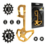 Kit Roldanas + Cage 12v Para Câmbio Sram Eagle Gx Mecânico