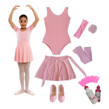 Kit Roupa De Ballet Infantil 6 Itens Uniforme Bailarina 