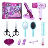 Kit Salão De Beleza Infantil Com Secador E Acessório Castela