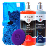 Kit Sandet Limpeza Proteção Externa Ph7 Rosso Ceramica Luva