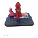 Kit Sanitário Canino +poste Hidrante + Pipi Ñ Pode/pipi Pode