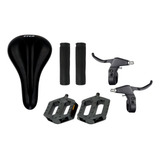 Kit Selim Banco Pedal Manopla Maçaneta Bicicleta Aro 20