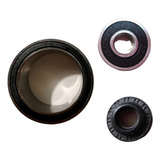 Kit Selo 2 Rolamentos Guia Selo Compressor Sanden Civic Crv