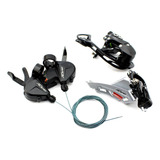 Kit Shimano Alivio M3100 Passador Cambio Dianteiro Traseiro