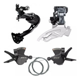 Kit Shimano C. Dianteiro Traseiro Trocador Alivio M4000 3x9v