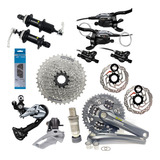 Kit Shimano Completo 3x9v 27v Alivio / Acera 44/32/22d 11/36