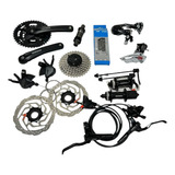 Kit Shimano Completo 3x9v 27v Alivio / Altus 44/32/22d 11/36